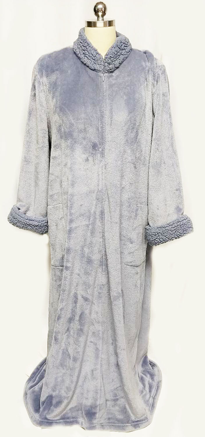 Ekouaer Fleece Robe Womens Long Zip Up Bathrobe Plush Warm Winter  Loungewear Housecoat with Pockets Caramel Small at Amazon Women's Clothing  store